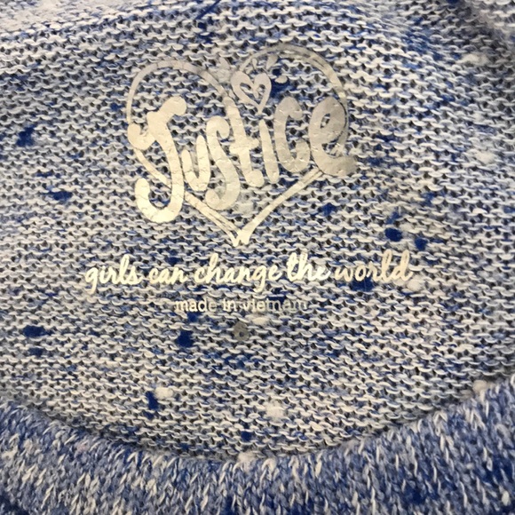 Justice Long Sleeved Top with Lace Shoulder insert - Picture 4 of 5